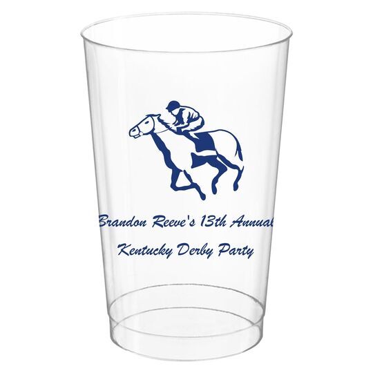 Horserace Derby Clear Plastic Cups